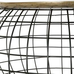 DKD Home Decor|Mesa de apoio DKD Home Decor 80 x 80 x 44 cm Preto Dourado Alumínio Plástico
