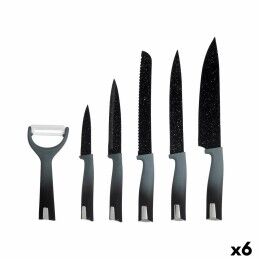 Quttin|Faca para Pão Quttin Black Preto Prateado 24 Unidades 20 cm