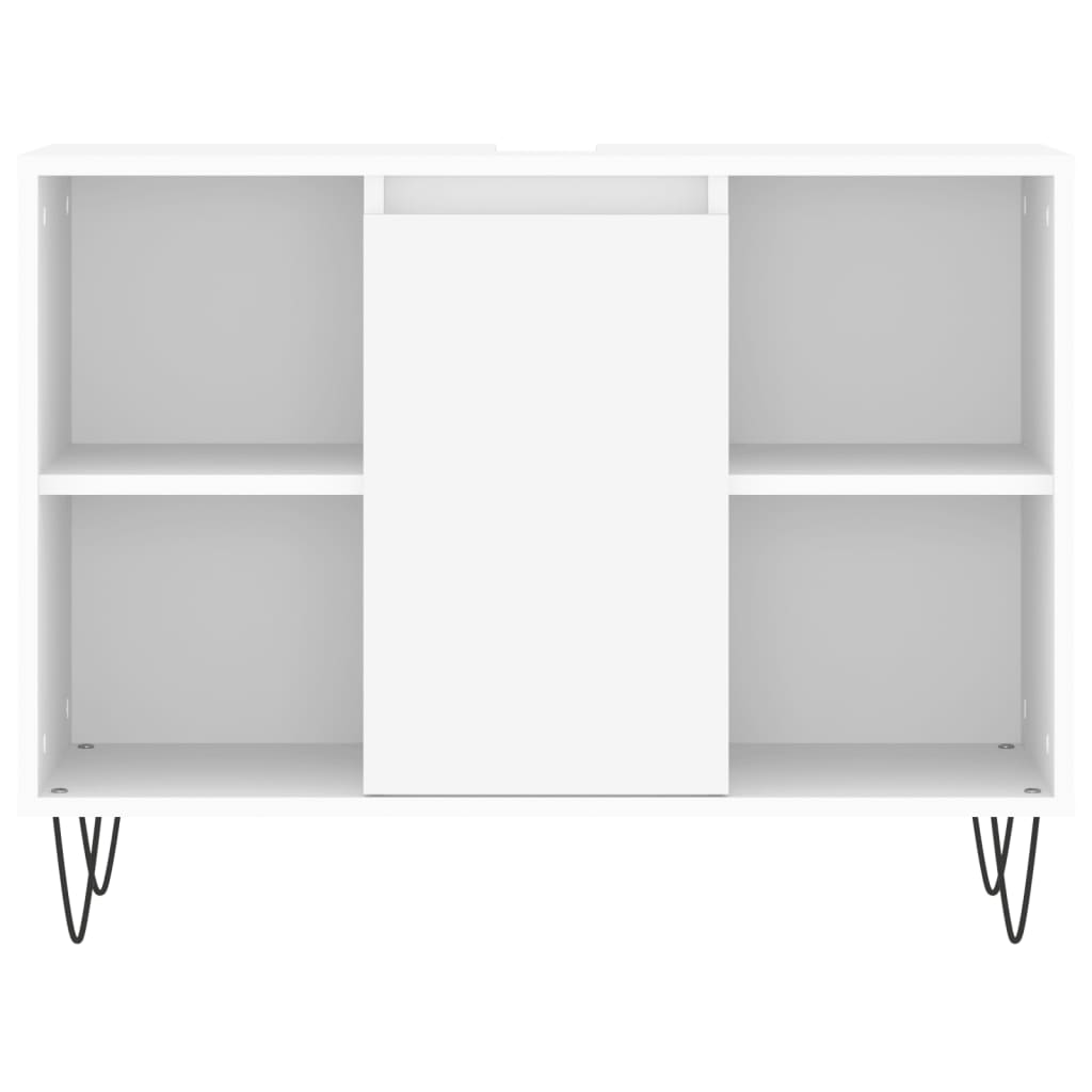 vidaXL Armário de casa de banho 80x33x60 cm derivados madeira branco