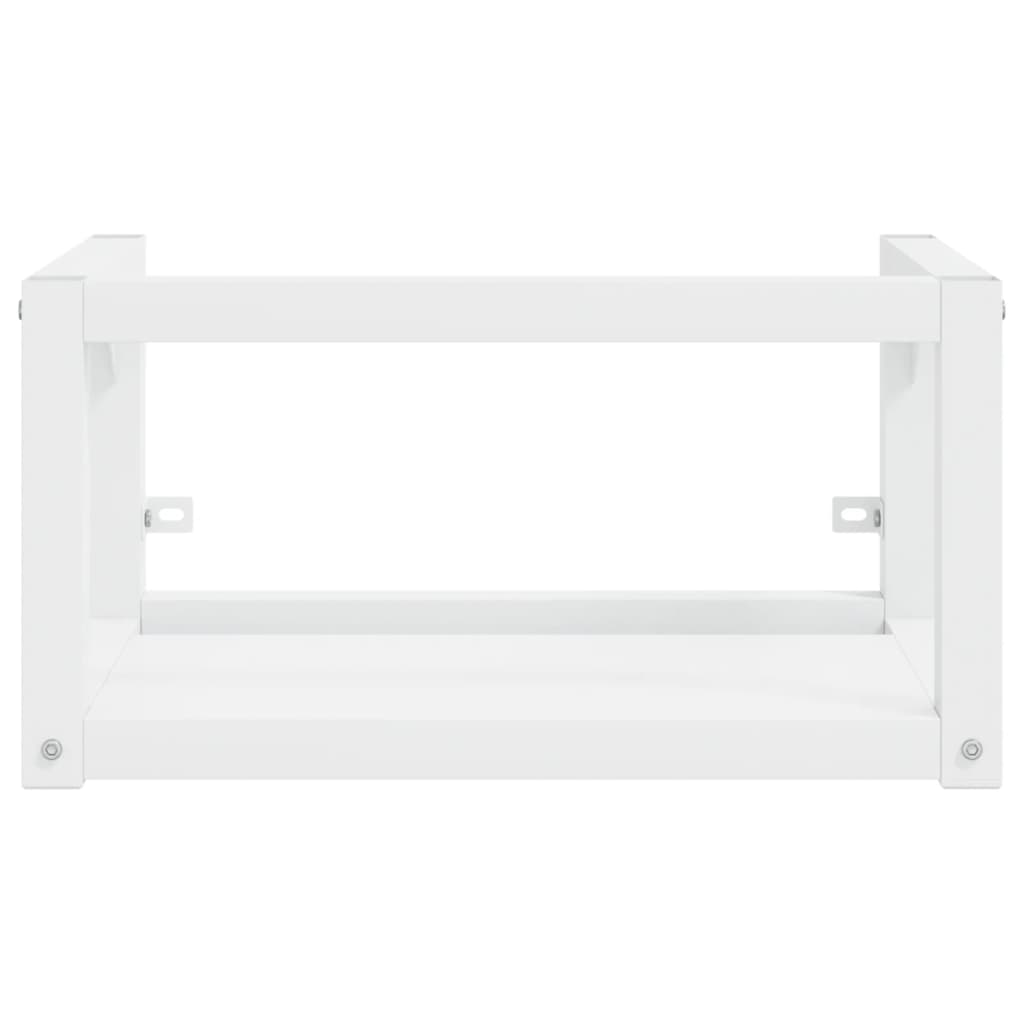 vidaXL Estrutura de parede p/ lavatório ferro 59x38x31 cm branco