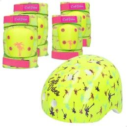 Colorbaby|Conjunto de Proteções de Desporto Colorbaby Neon Cali Vibes Amarelo (4 Unidades)