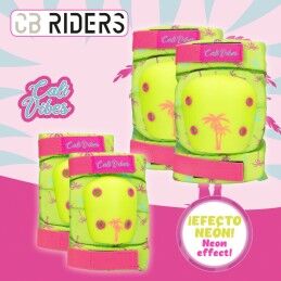 Colorbaby|Conjunto de Proteções de Desporto Colorbaby Neon Cali Vibes Amarelo (4 Unidades)