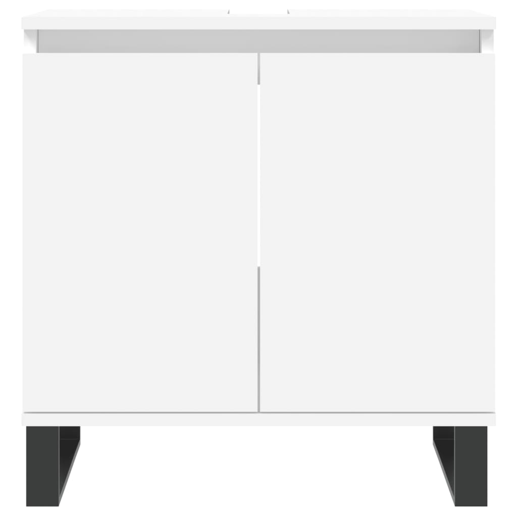 vidaXL Armário de casa de banho 58x33x60 cm derivados madeira branco