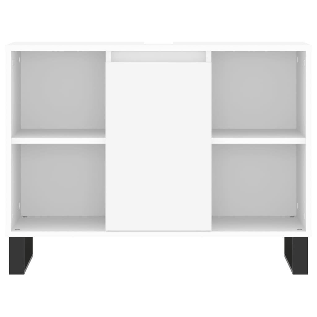 vidaXL Armário de casa de banho 80x33x60 cm derivados madeira branco