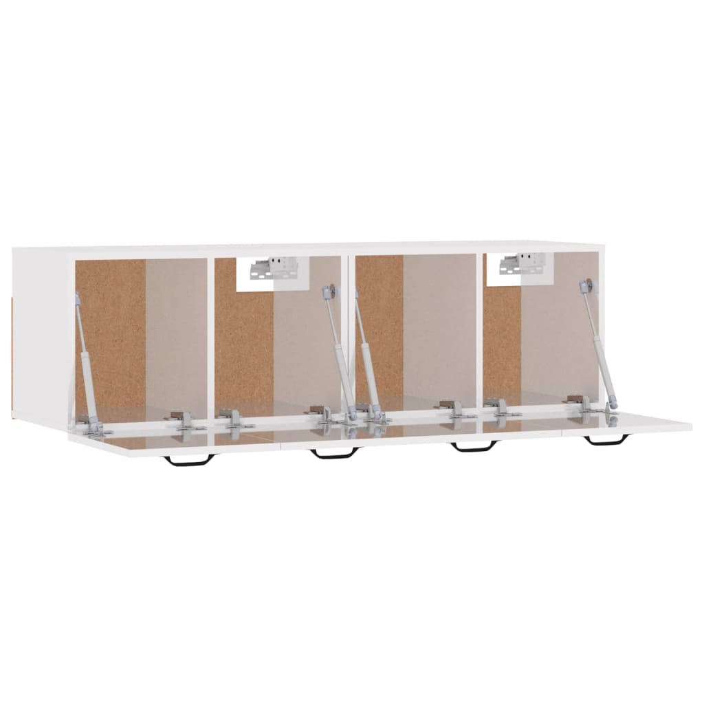 vidaXL Armários parede 2pcs 80x36,5x35 cm madeira branco brilhante