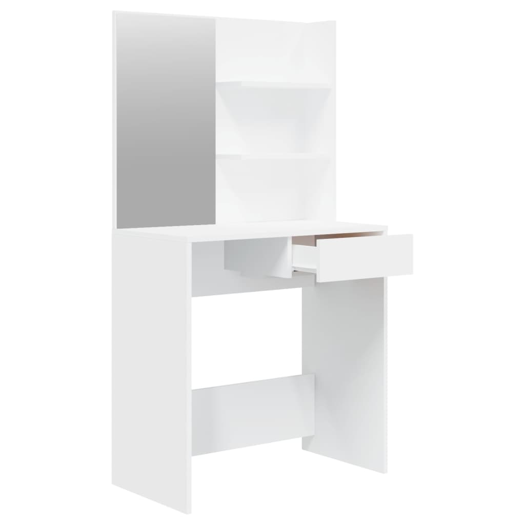 vidaXL Conjunto toucador 74,5x40x141 cm branco