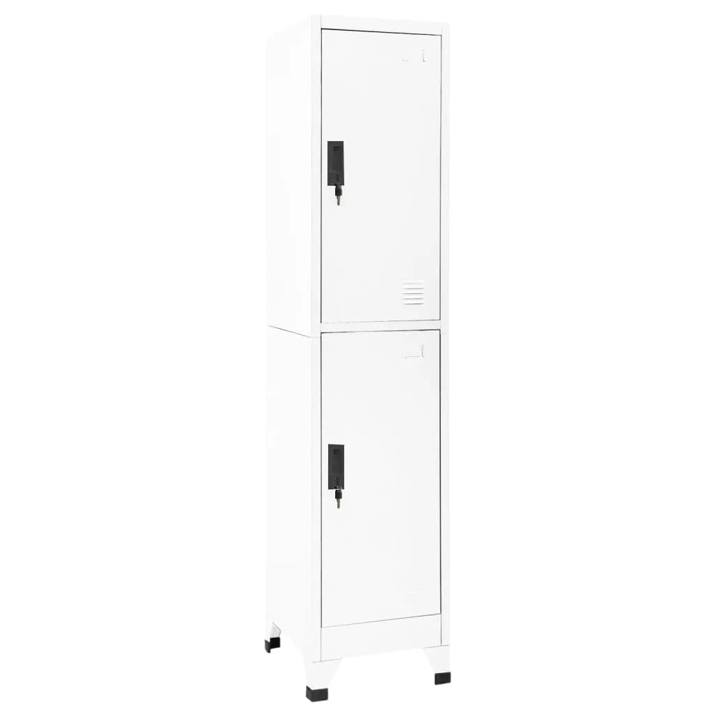 vidaXL Cacifo 38x45x180 cm aço branco