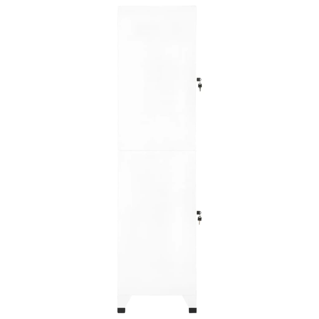 vidaXL Cacifo 38x45x180 cm aço branco