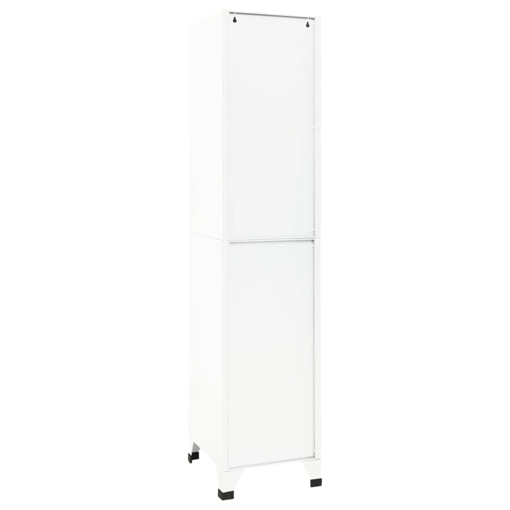 vidaXL Cacifo 38x45x180 cm aço branco