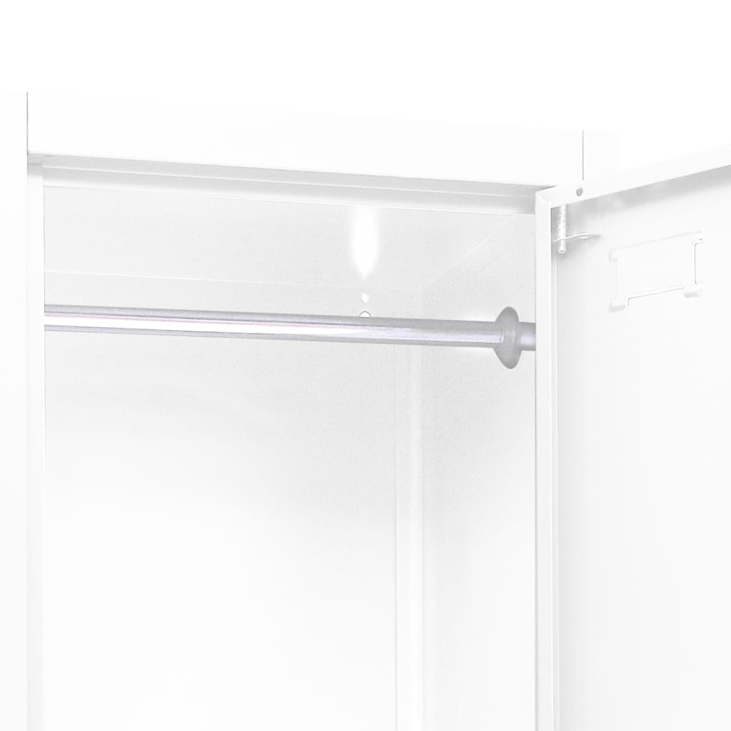 vidaXL Cacifo 38x45x180 cm aço branco