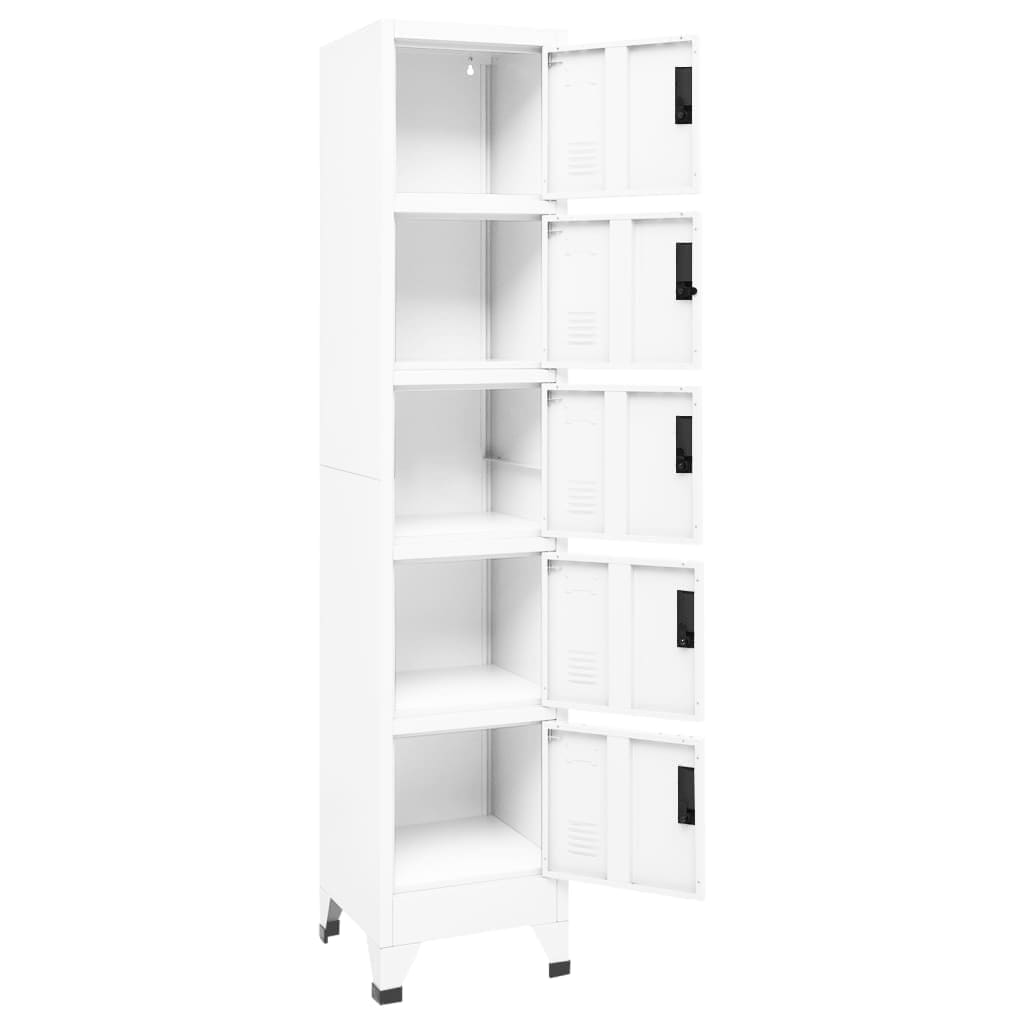 vidaXL Cacifo 38x40x180 cm aço branco