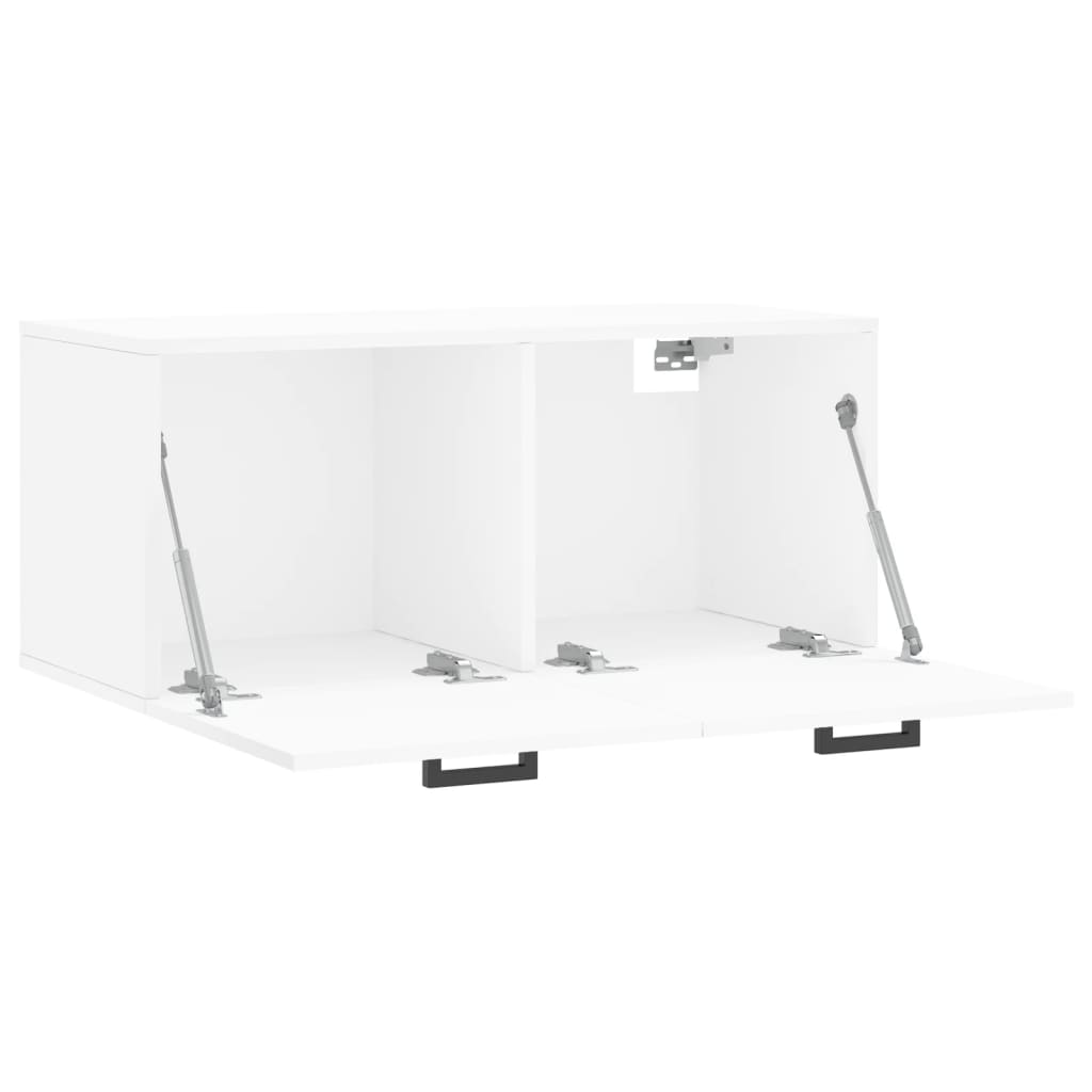 vidaXL Armário de parede 80x36,5x35 cm derivados de madeira branco