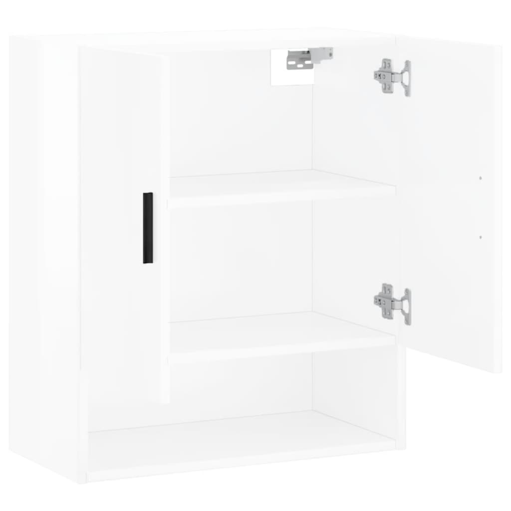 vidaXL Armário de parede 60x31x70cm derivados madeira branco brilhante