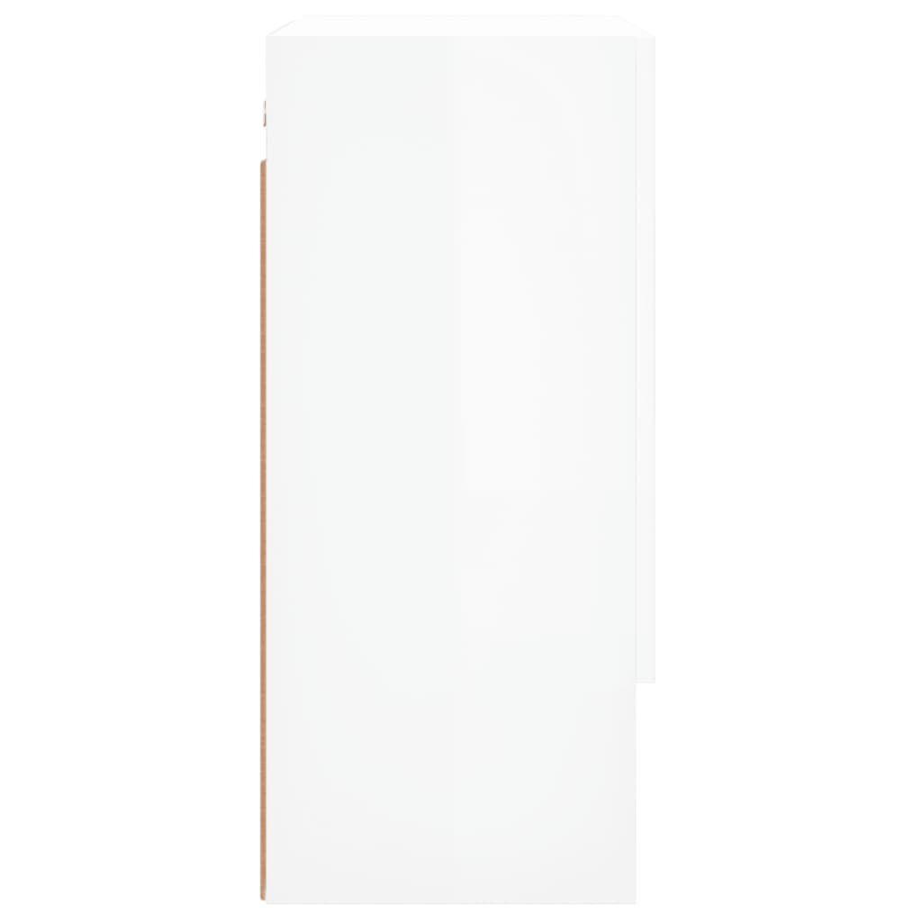 vidaXL Armário de parede 60x31x70cm derivados madeira branco brilhante