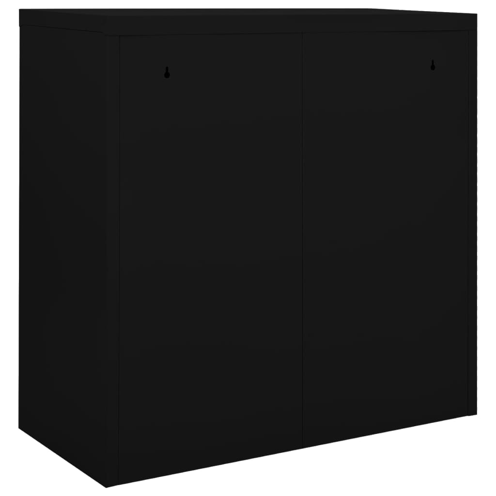 vidaXL Armário com porta deslizante 90x40x90 cm aço preto