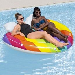 Bestway|Bestway Ilha Flutuante Inflável Arco-íris 175x163 cm Praia e Piscina 43722