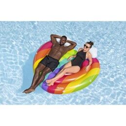 Bestway|Bestway Ilha Flutuante Inflável Arco-íris 175x163 cm Praia e Piscina 43722