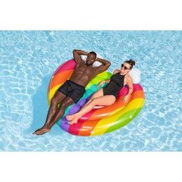 Bestway|Bestway Ilha Flutuante Inflável Arco-íris 175x163 cm Praia e Piscina 43722