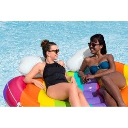 Bestway|Bestway Ilha Flutuante Inflável Arco-íris 175x163 cm Praia e Piscina 43722