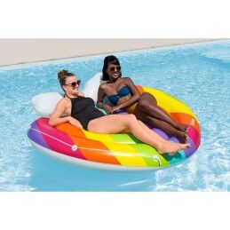 Bestway|Bestway Ilha Flutuante Inflável Arco-íris 175x163 cm Praia e Piscina 43722