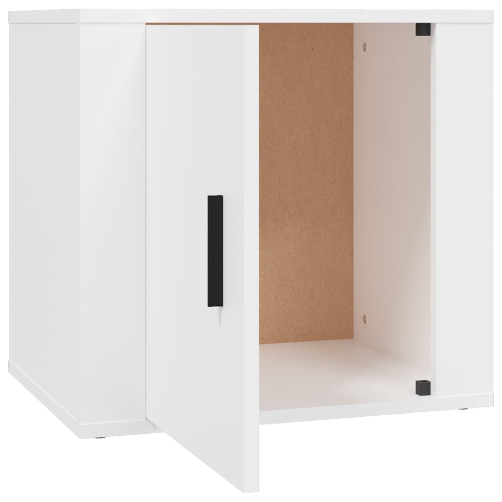 vidaXL Mesas de cabeceira 2 pcs 50x39x47 cm branco