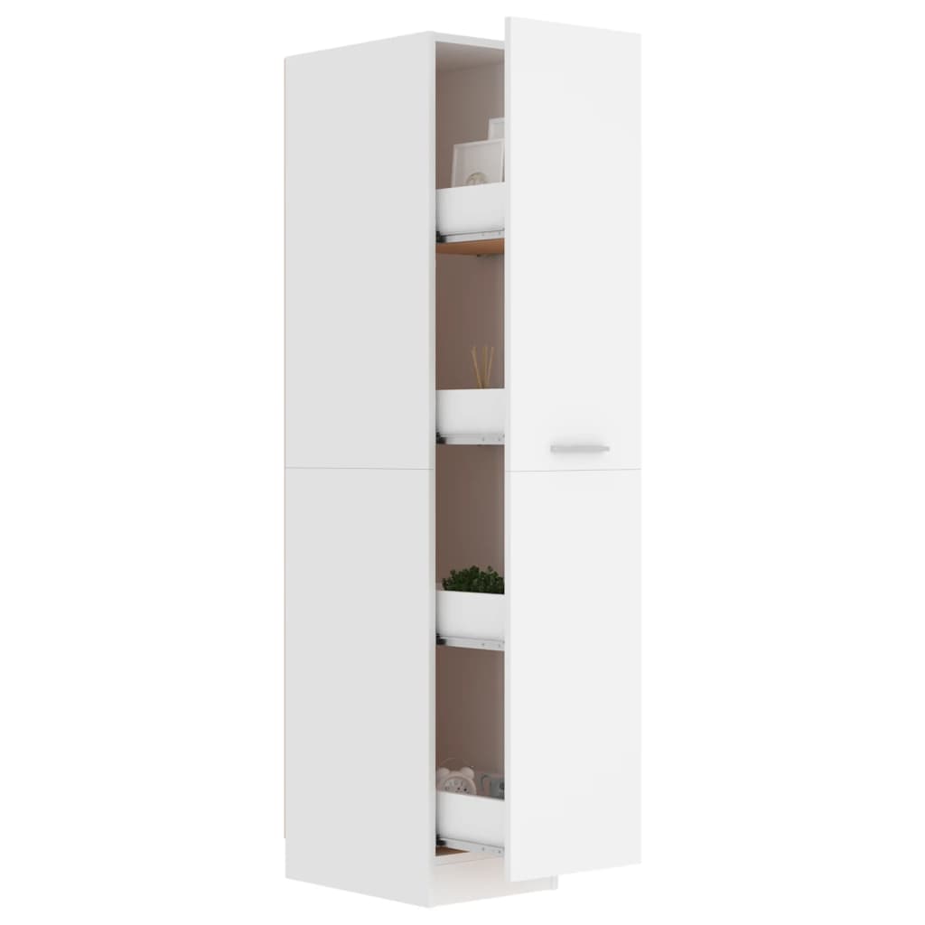 vidaXL Armário boticário 30x42,5x150 cm contraplacado branco