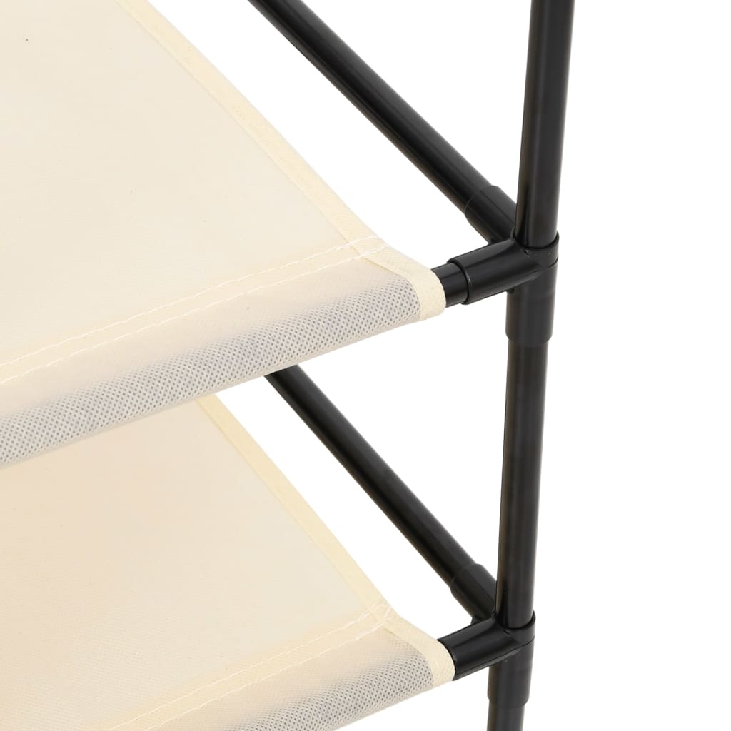 vidaXL Armário de arrumação com 6 gavetas 55x29x55 cm aço cor creme