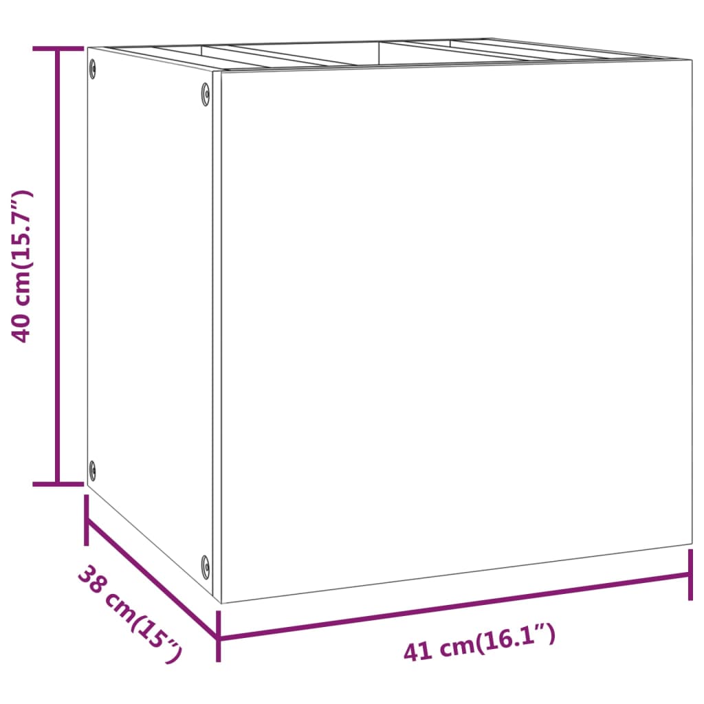 vidaXL Armário de parede p/ casa de banho 41x38x40 cm teca maciça