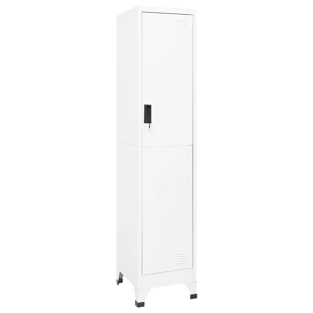 vidaXL Cacifo 38x45x180 cm aço branco