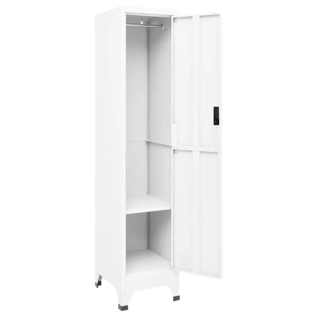 vidaXL Cacifo 38x45x180 cm aço branco