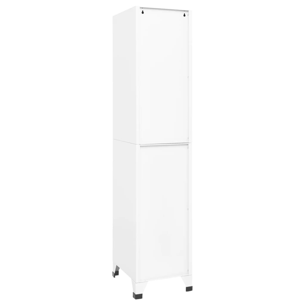 vidaXL Cacifo 38x45x180 cm aço branco