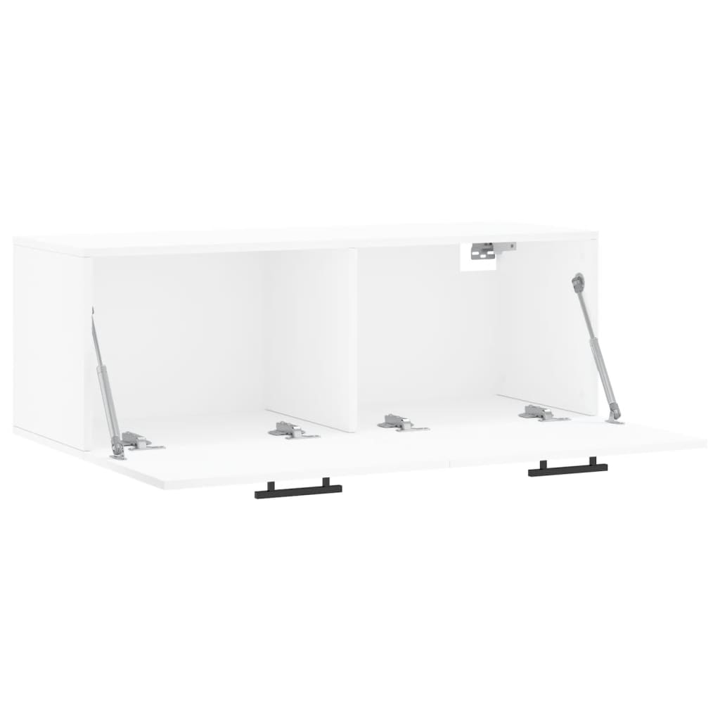 vidaXL Armário parede 100x36,5x35 cm derivados de madeira branco