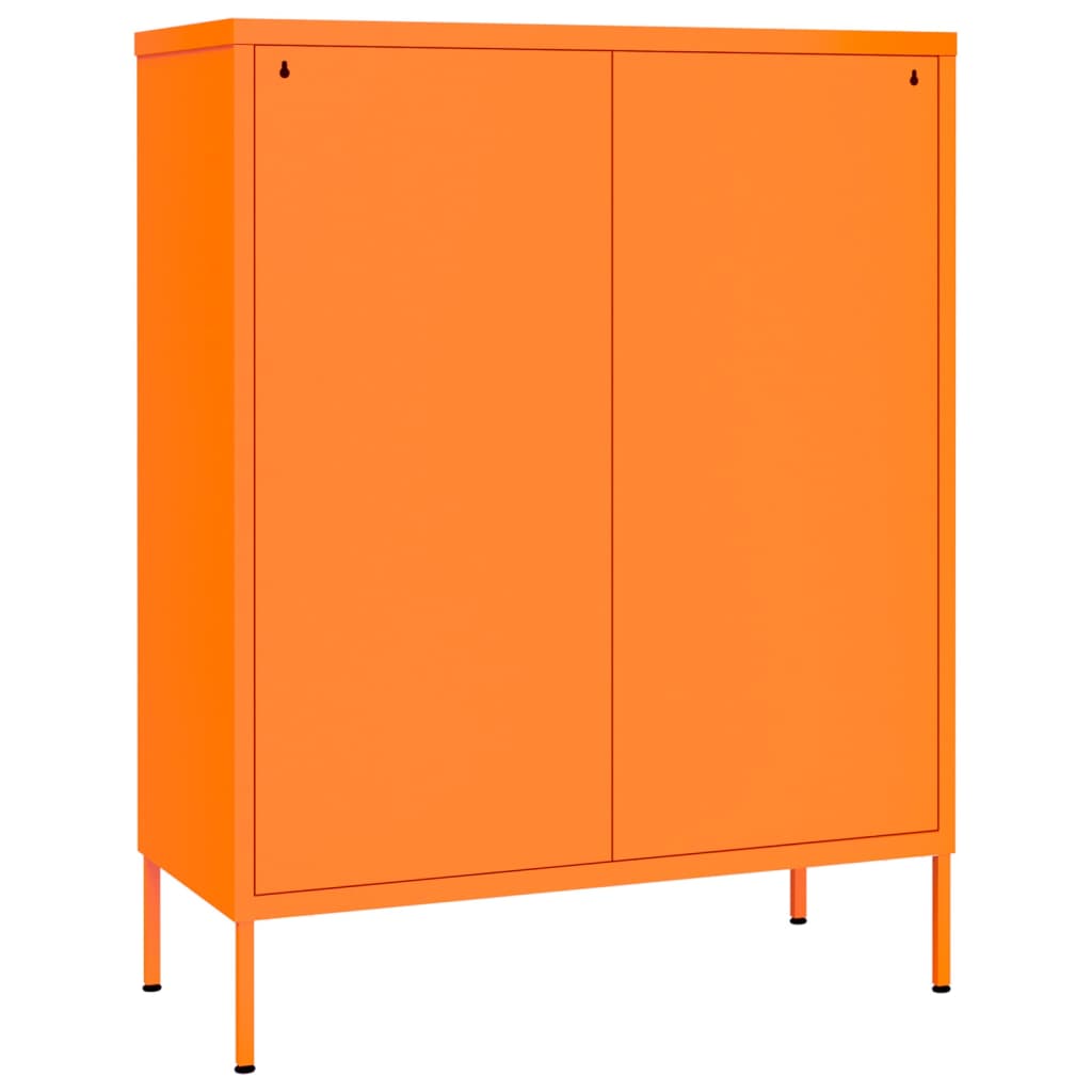 vidaXL Armário com gavetas aço 80x35x101,5 cm laranja