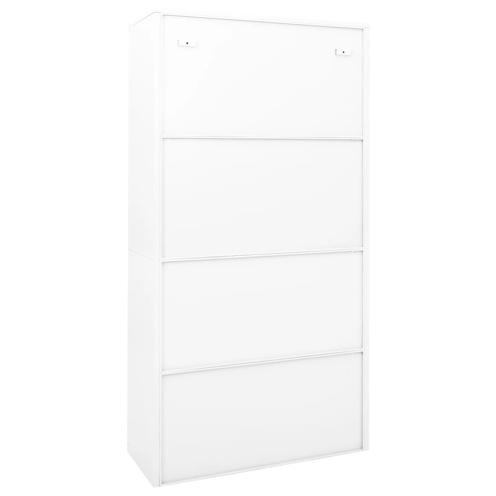 vidaXL Armário escritório c/ porta deslizante 90x40x180 cm aço branco