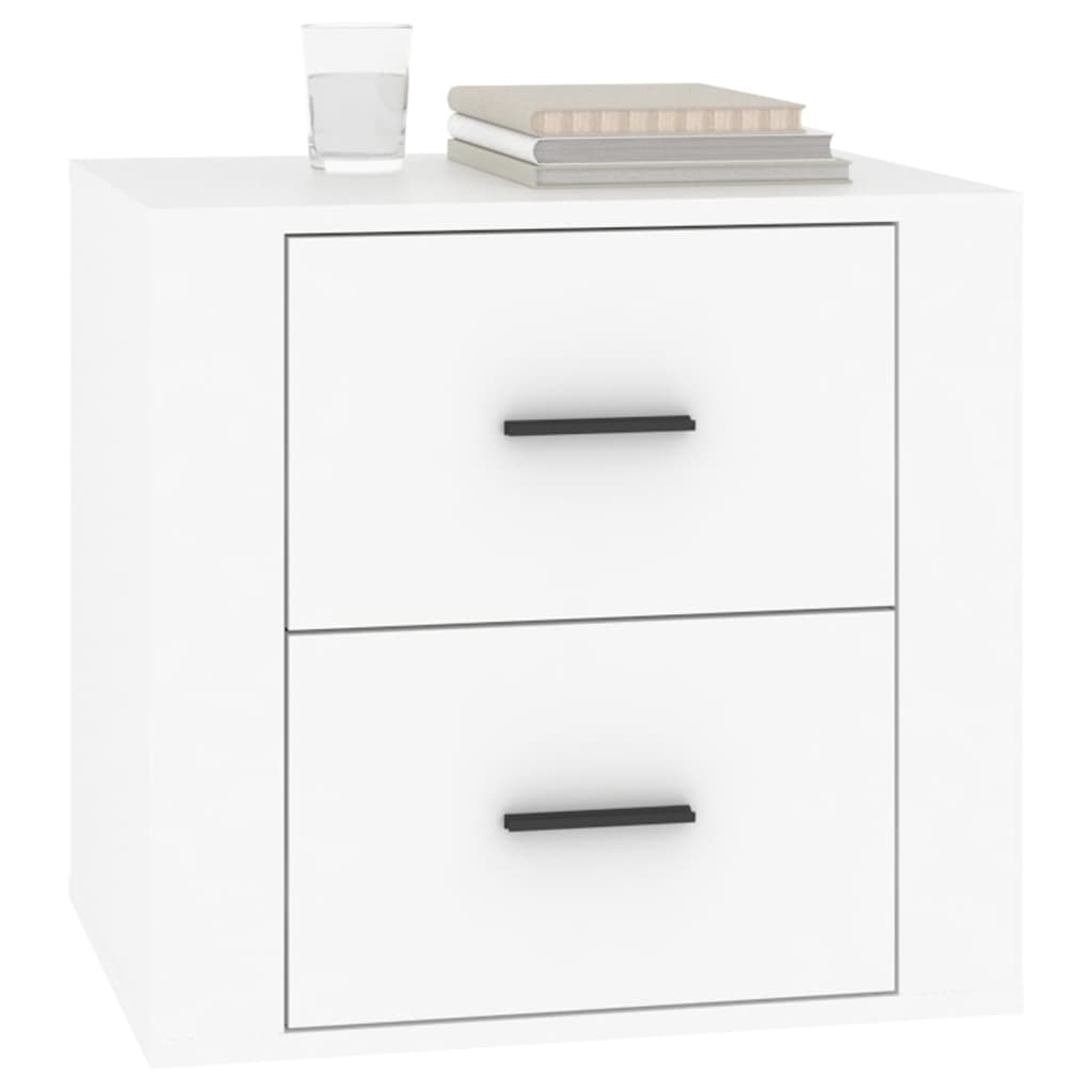 vidaXL Mesa de cabeceira 50x39x47 cm branco