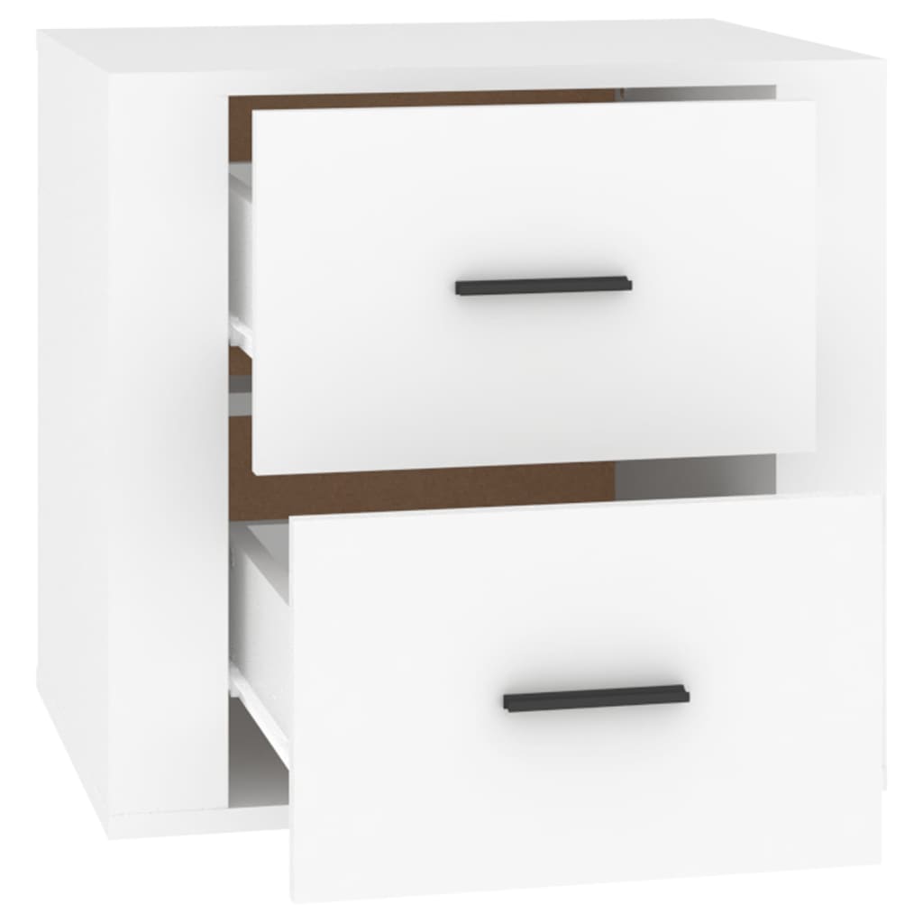 vidaXL Mesa de cabeceira 50x39x47 cm branco