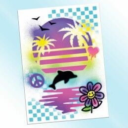 Canal Toys|Desenhos para pintar Canal Toys Airbrush Art Poster Creation Branco