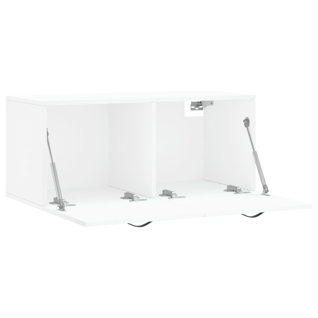 vidaXL Armário de parede 80x36,5x35 cm derivados de madeira branco