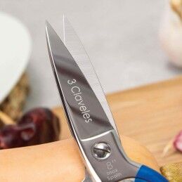 3 Claveles|Tesoura de Cozinha 3 Claveles 8" Aço inoxidável Azul Multiusos