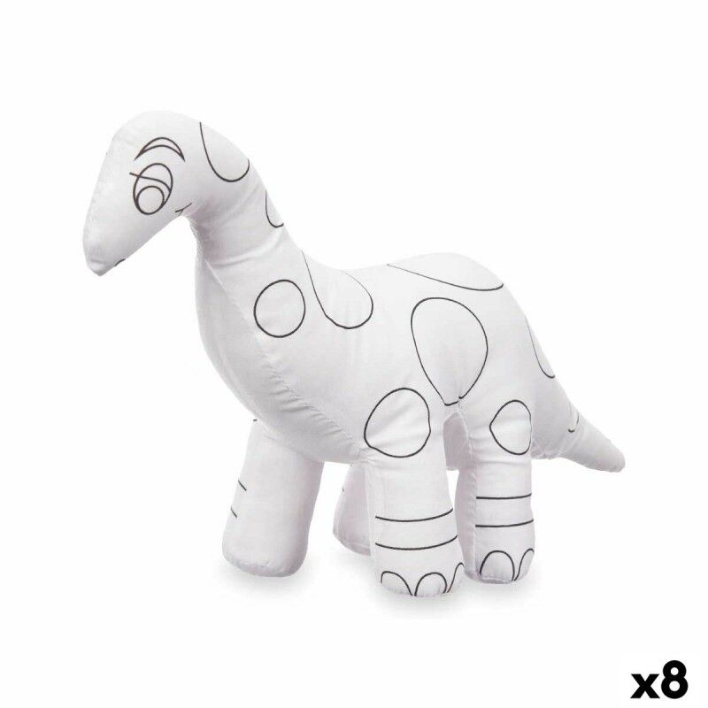 Pincello|Peluche para colorir Pincello ST205 Branco Preto Tecido 28 x 22 x 9 cm Dinossauro (8 Unidades) Pincello|Peluche para colorir Pincello ST205 Branco Preto Tecido 28 x 22 x 9 cm Dinossauro (8 Unidades)
