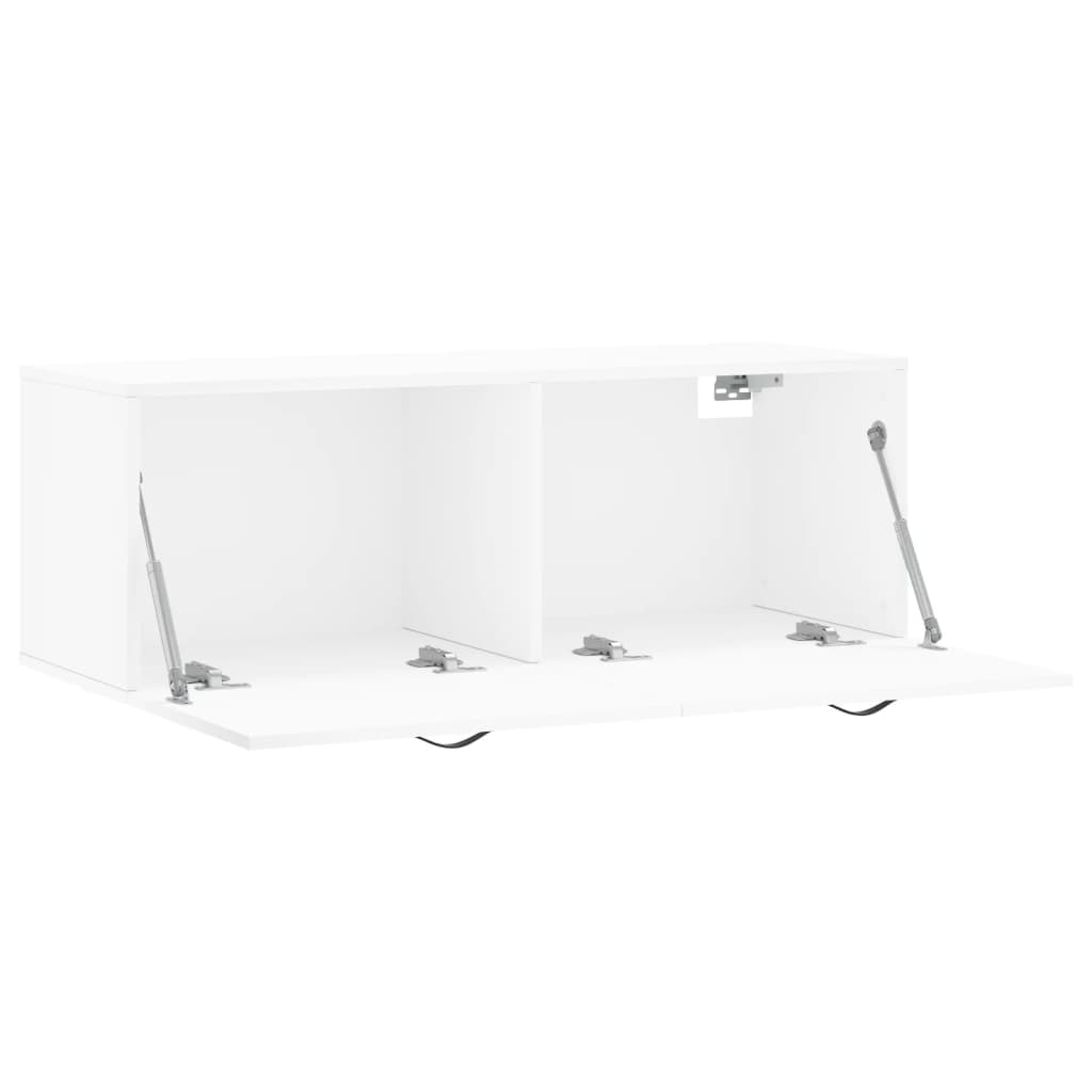 vidaXL Armário parede 100x36,5x35 cm derivados de madeira branco