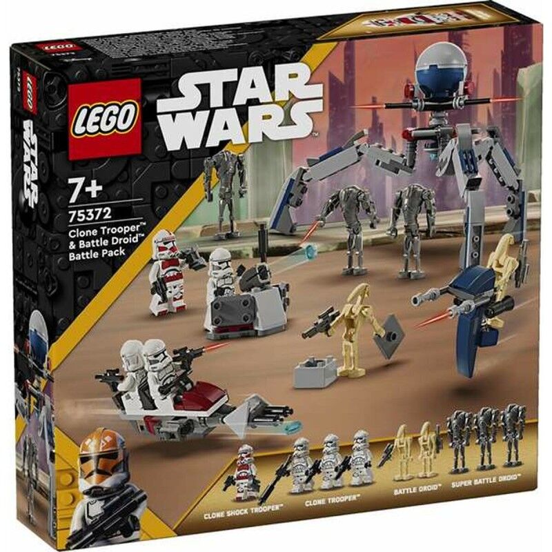 Lego|Jogo de Construção Lego Star Wars 75372 Clone Trooper & Battle Droid Multicolor