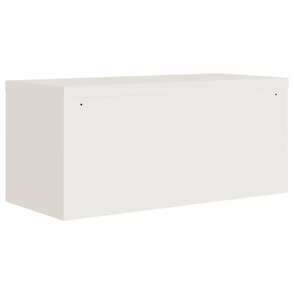 vidaXL Arquivador 90x40x110 cm aço branco