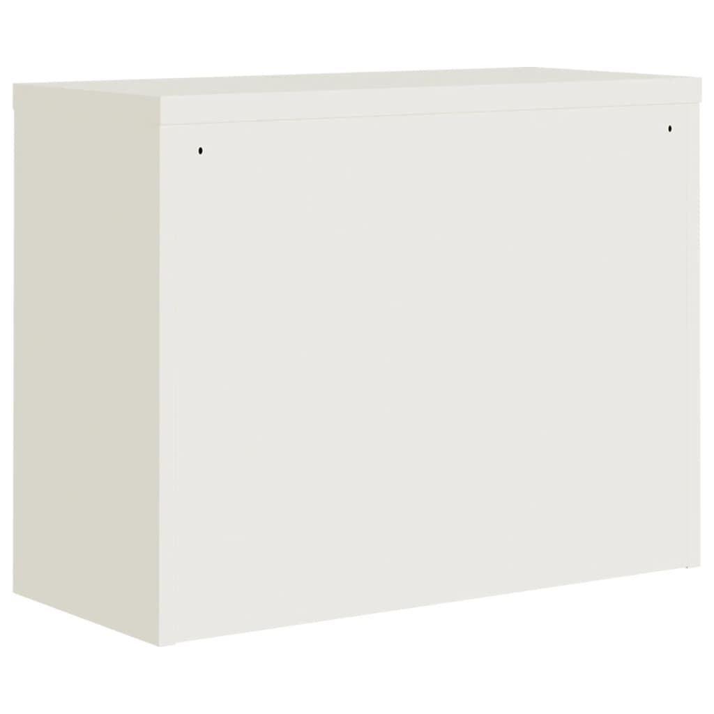 vidaXL Arquivador 90x40x110 cm aço branco