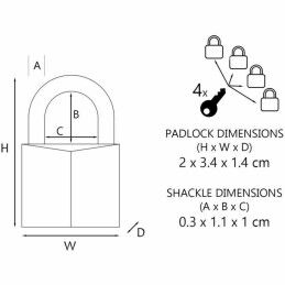 Master Lock|Cadeado de Viagem Master Lock