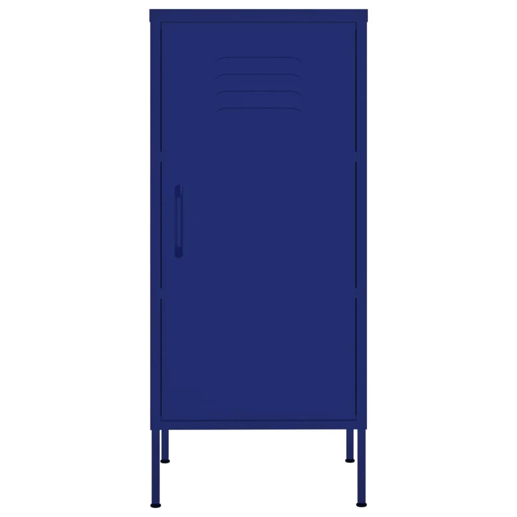 vidaXL Armário de arrumação aço 42,5x35x101,5 cm azul-marinho