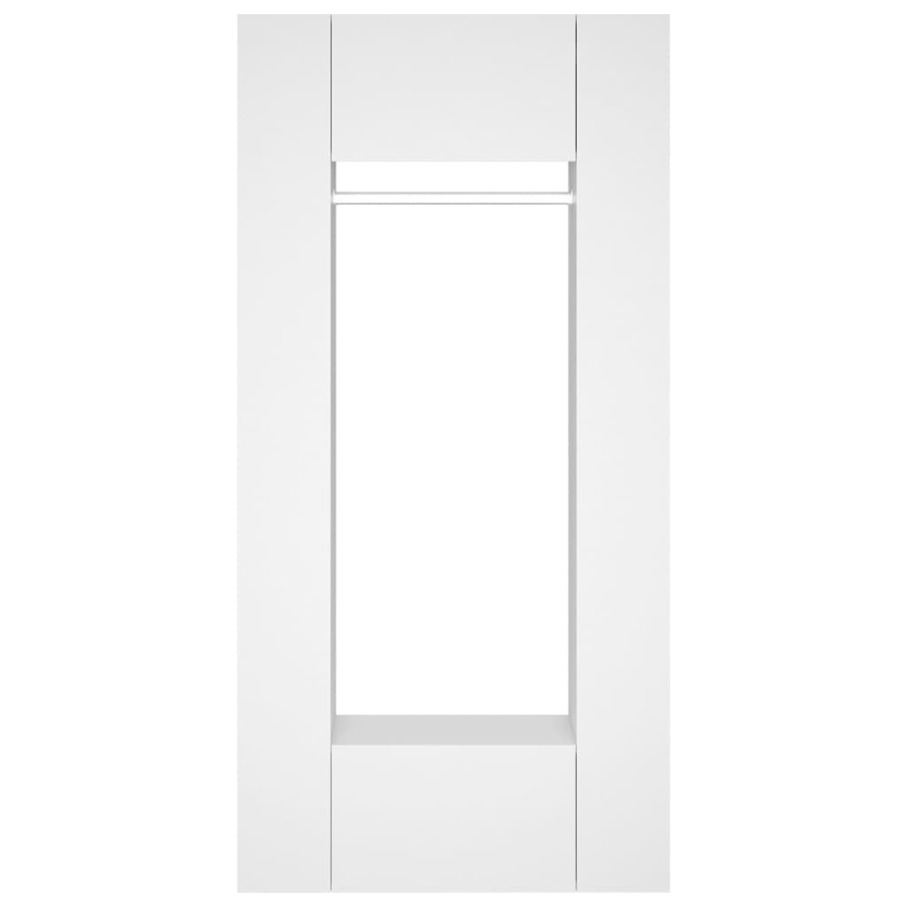 vidaXL Armários de corredor 2 pcs derivados de madeira branco