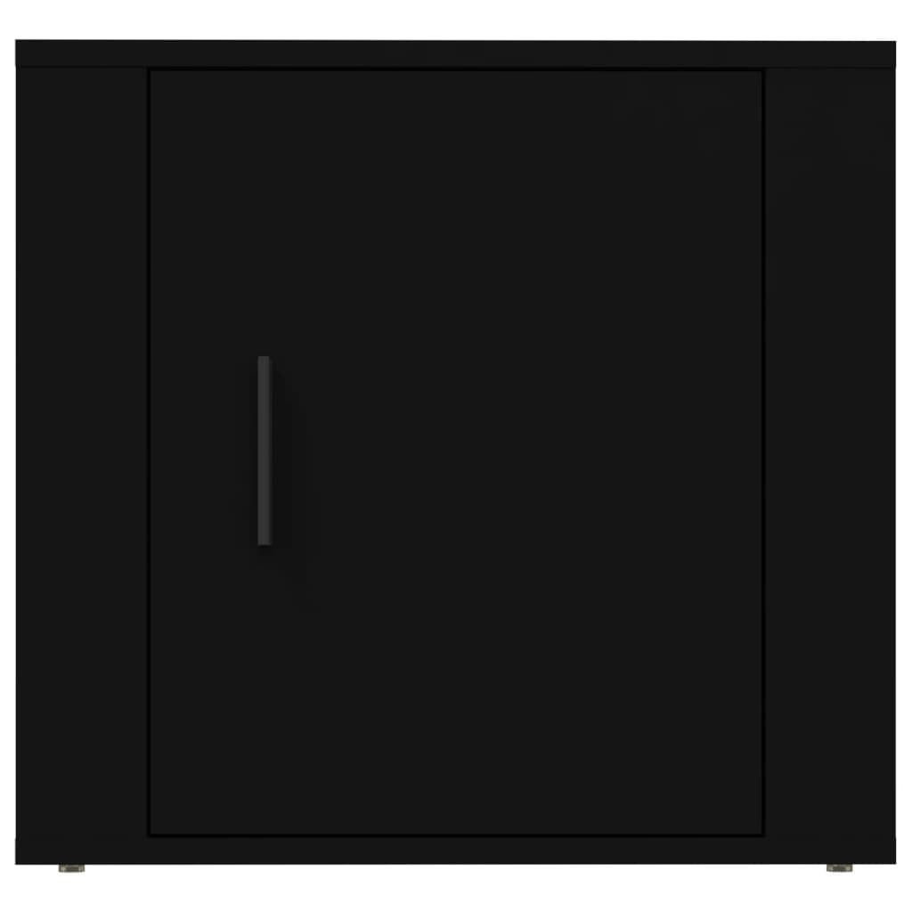 vidaXL Mesas de cabeceira 2 pcs 50x39x47 cm preto