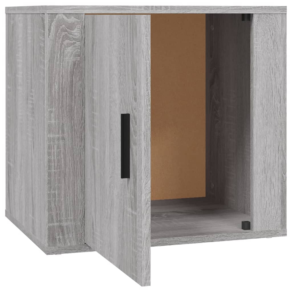 vidaXL Mesa de cabeceira 50x39x47 cm sonoma cinzento