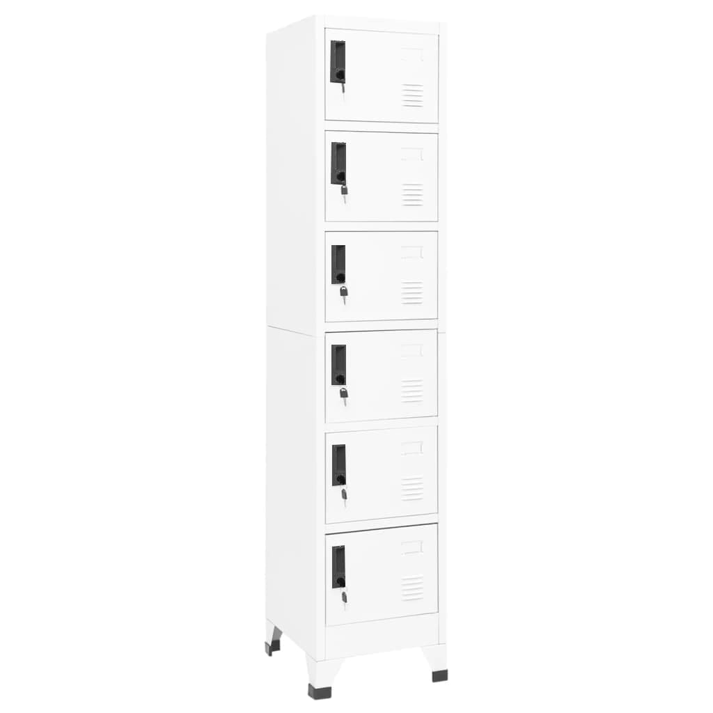 vidaXL Cacifo 38x40x180 cm aço branco